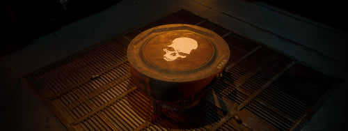 Salvaged Skull Table