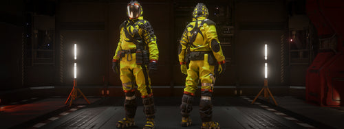 TruBarrier Hazard Suit and Mask - Hi-Vis Biohazard