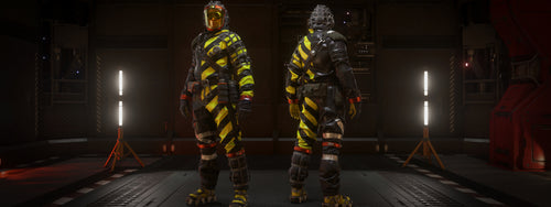 TruBarrier Hazard Suit and Mask - Warning