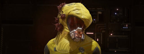 Radioactive Yellow Lost Plague Helmet